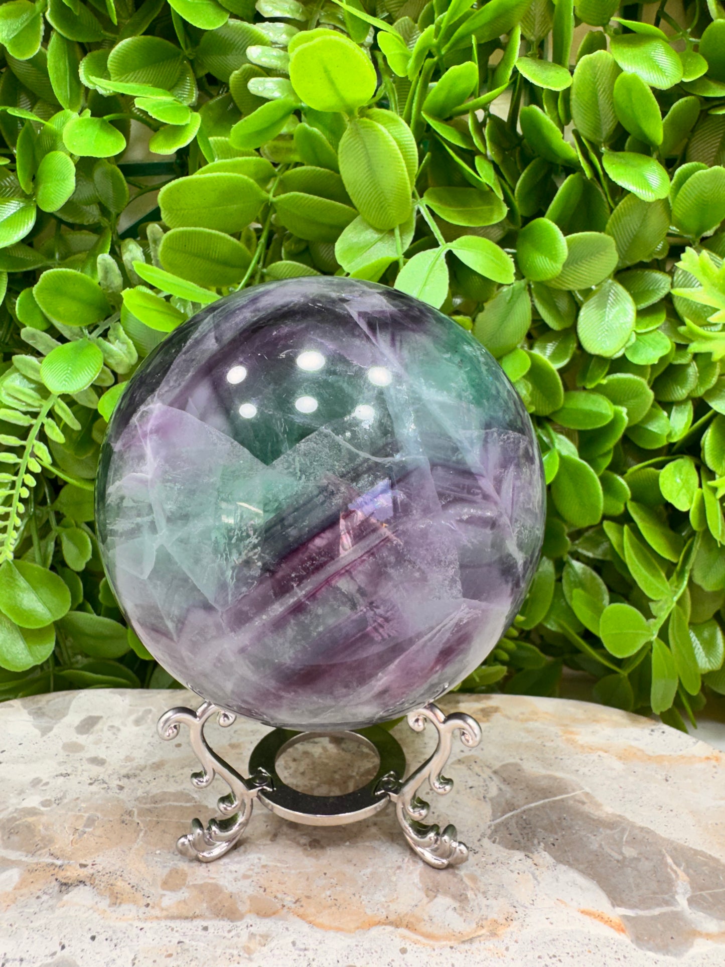 Fluorite Sphere 1598g