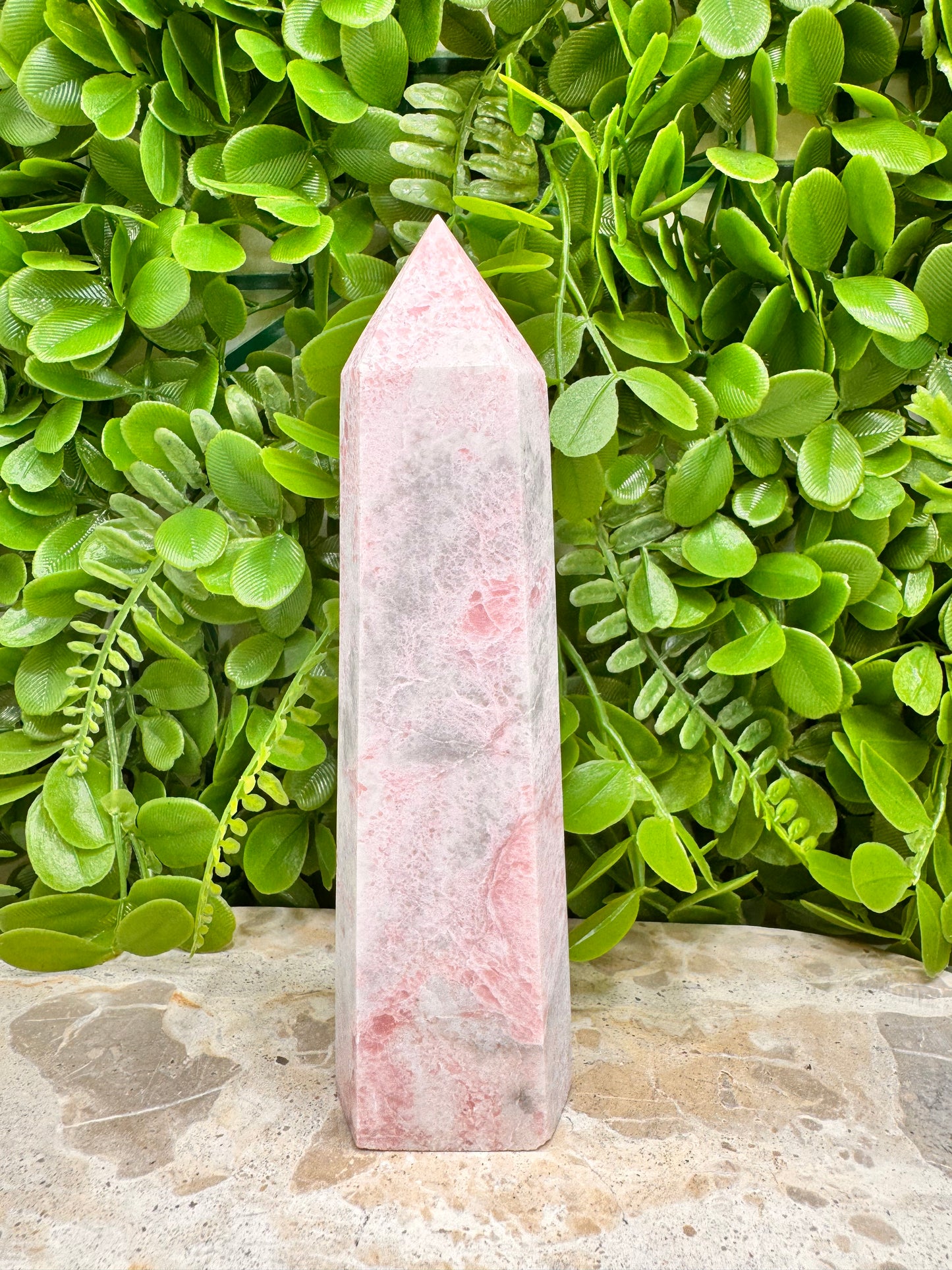 Pink Opal Tower 489g