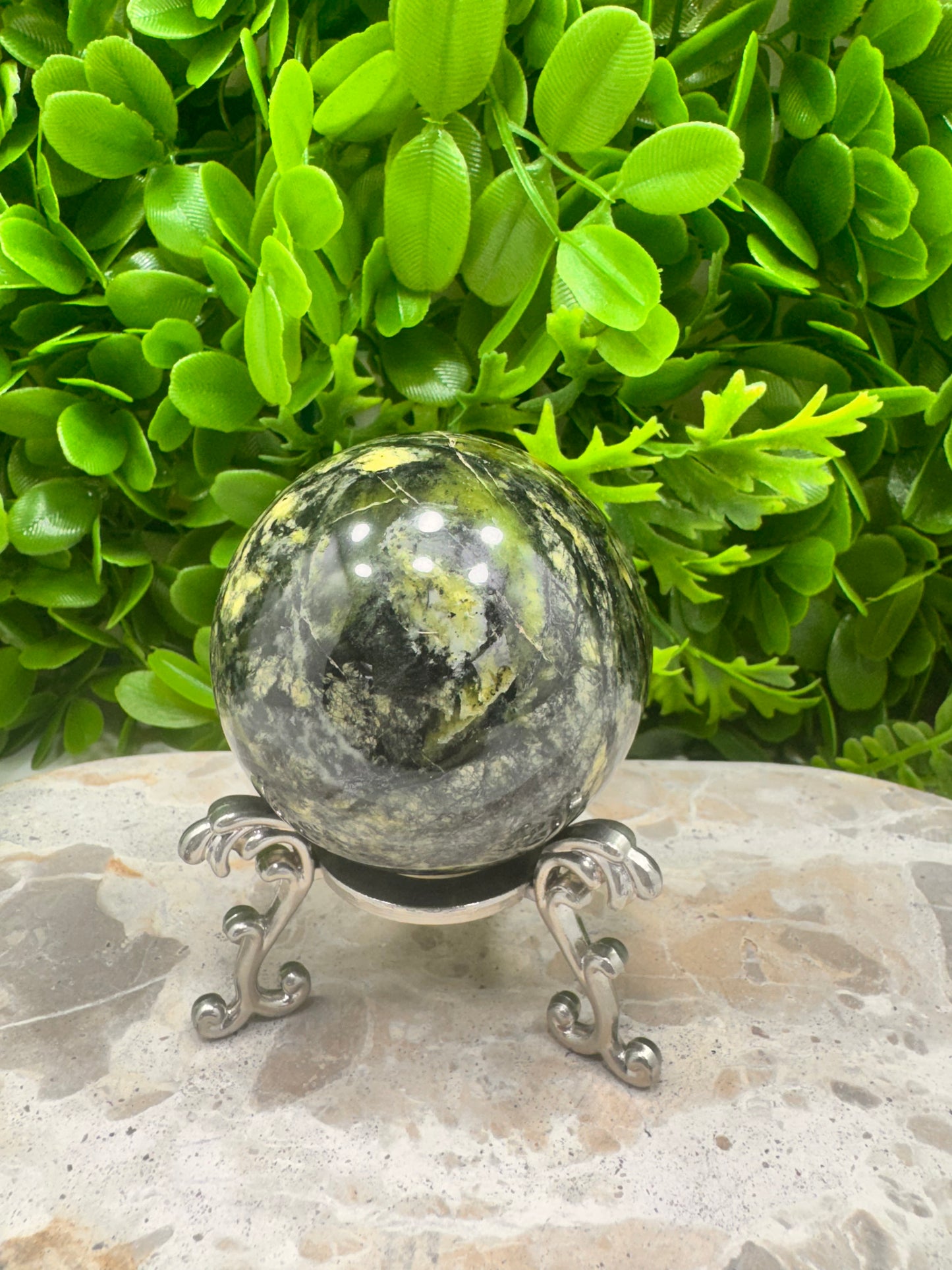 Nephrite Jade Sphere 378g