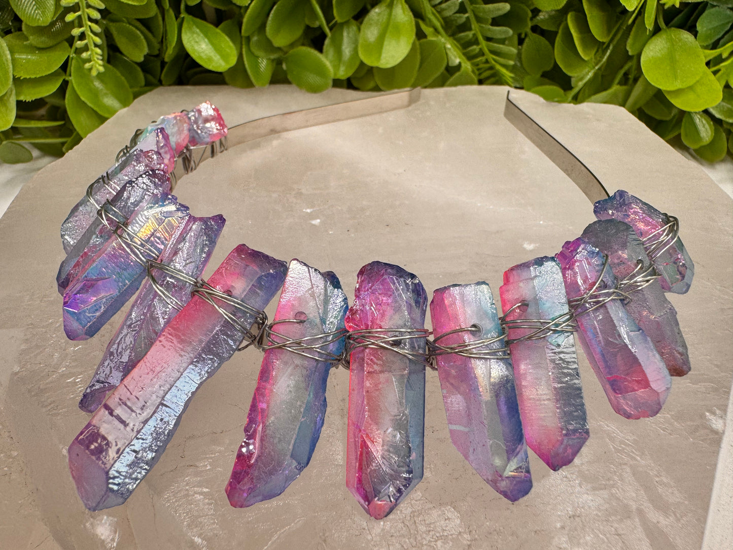 Aura Quartz Tiara 138g