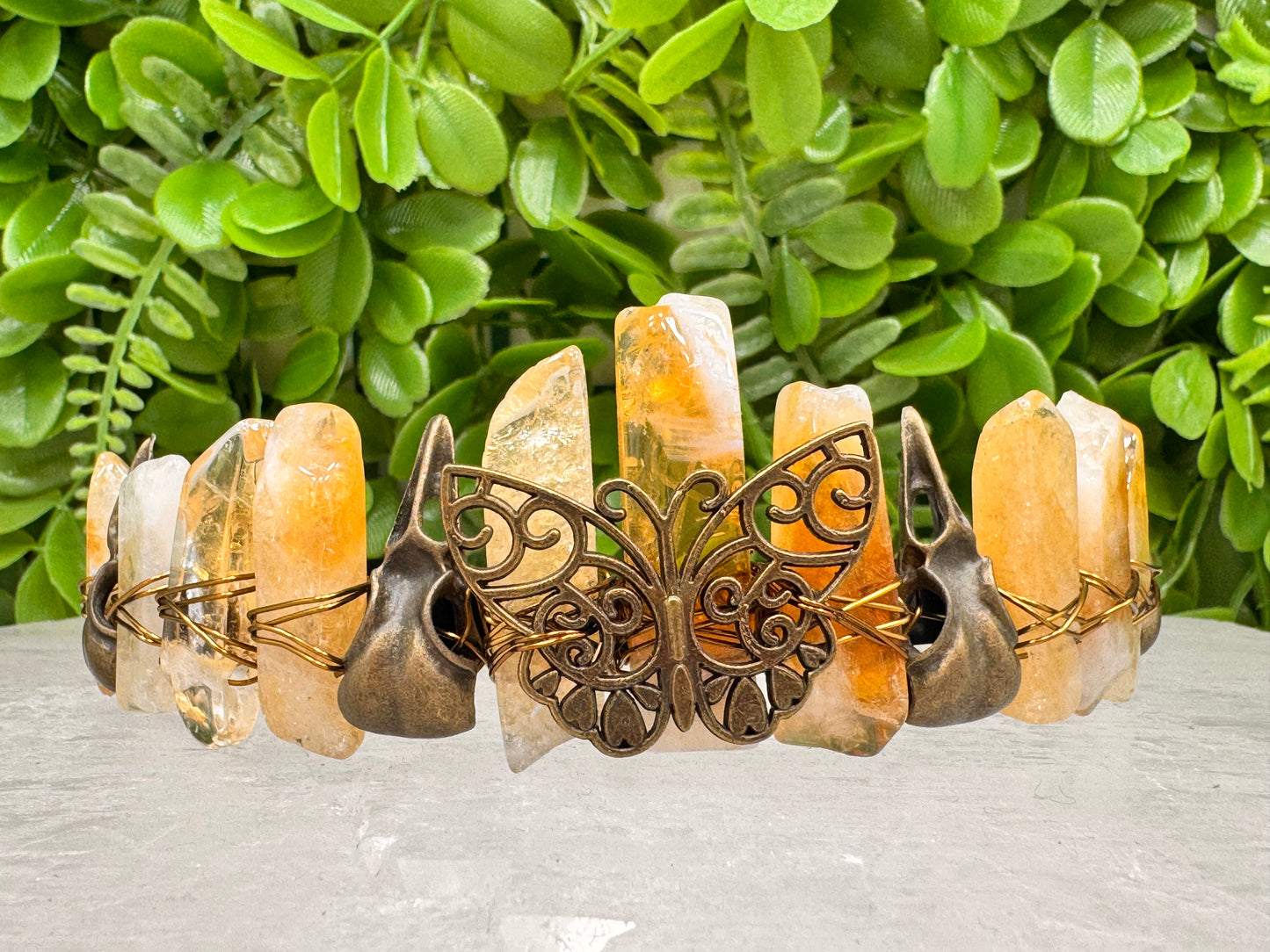 Citrine Butterfly Raven Tiara 100g