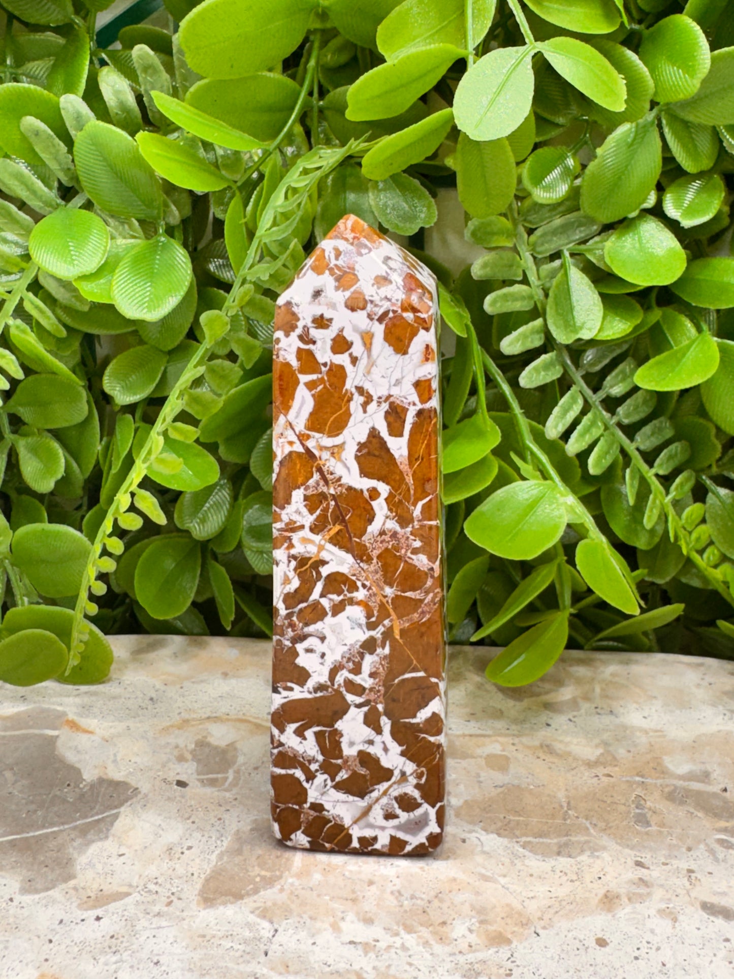 Jasper with Agate Point 206g