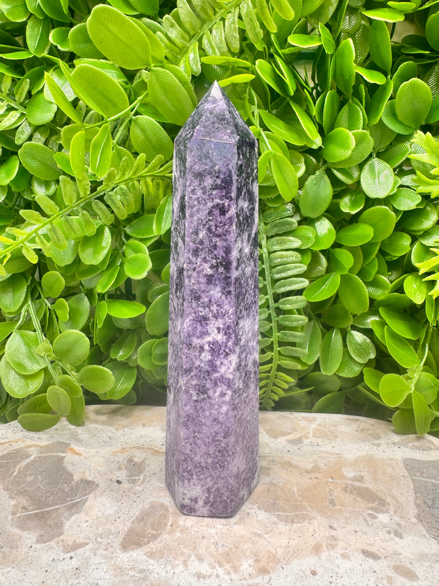 Lepidolite Tower 338g