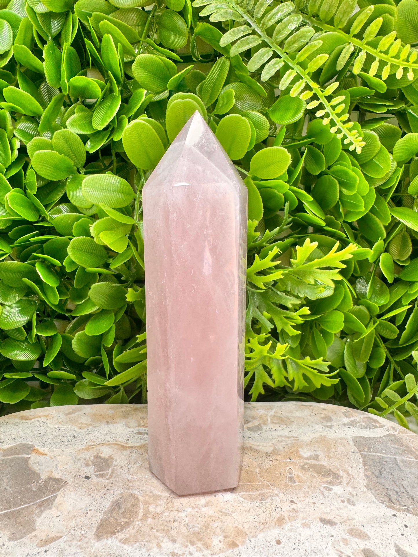 Lavender Rose Quartz Tower 512g