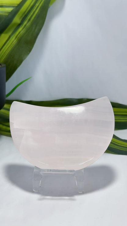 Pink Mangano Calcite Moon 200g