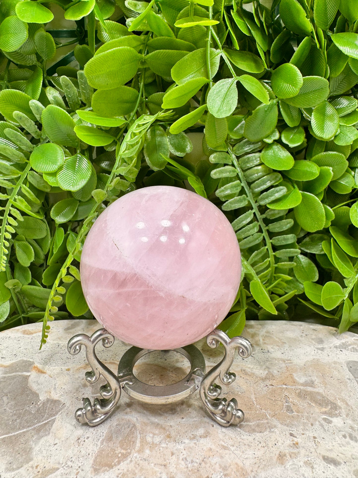 Rose Quartz Sphere 406g