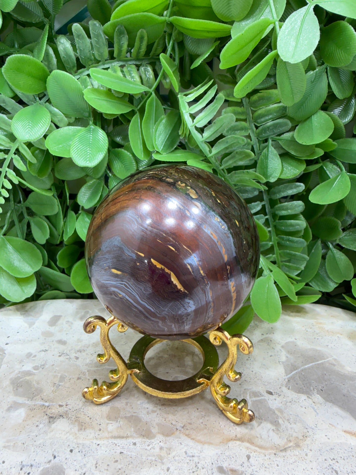 Tiger Eye /Tiger Ore Sphere 484g