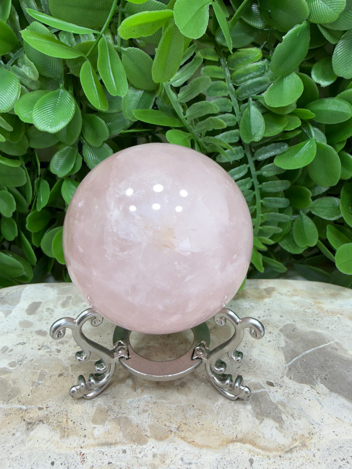 Rose Quartz Sphere | Love • Compassion • Healing
