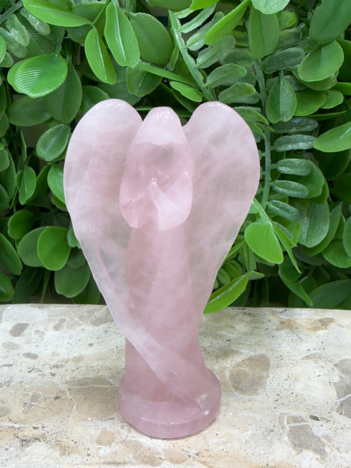 Rose Quartz Angel 112g | Love • Compassion • Healing