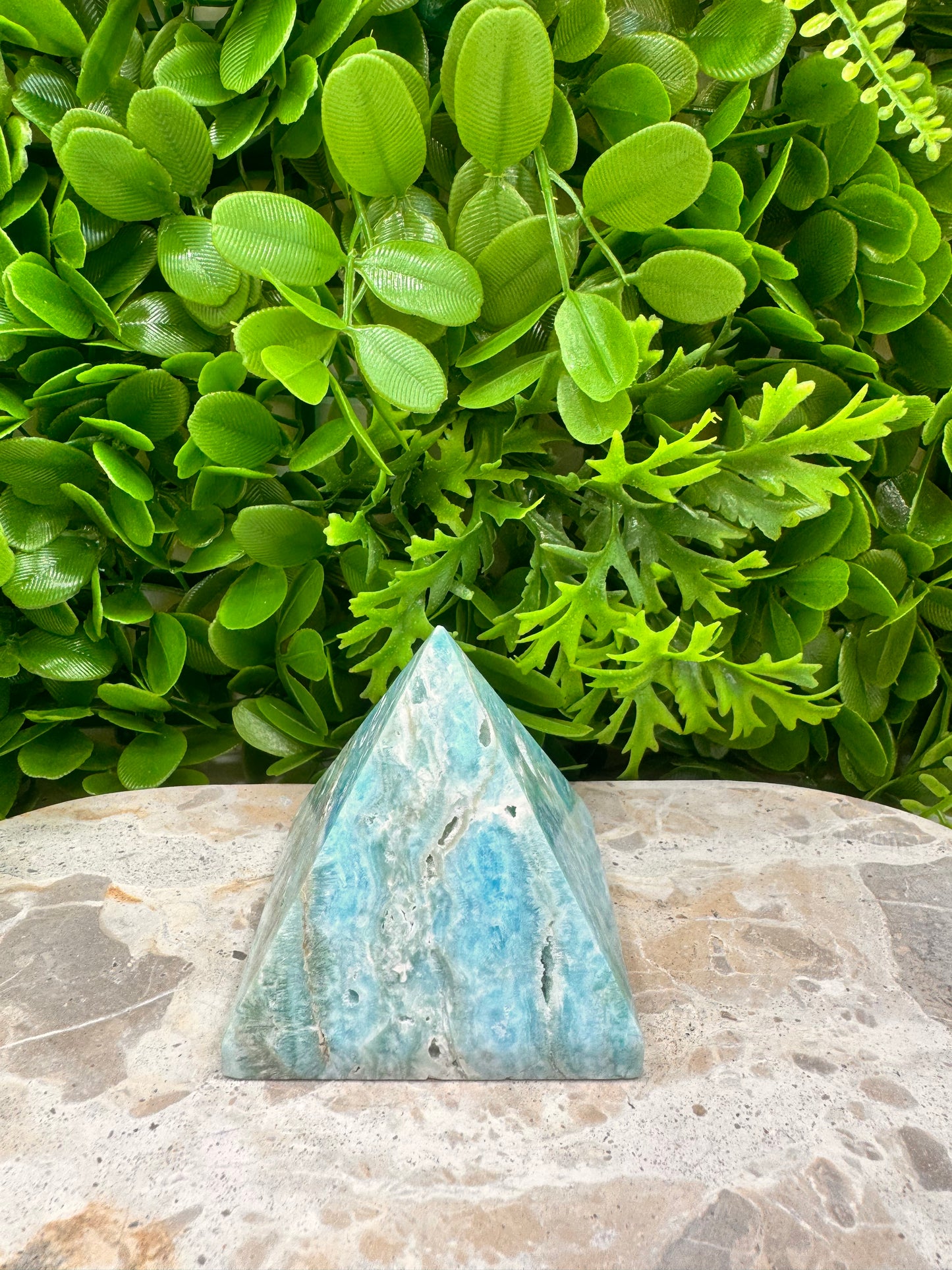 Aragonite & Smithsonite Pyramid 302g