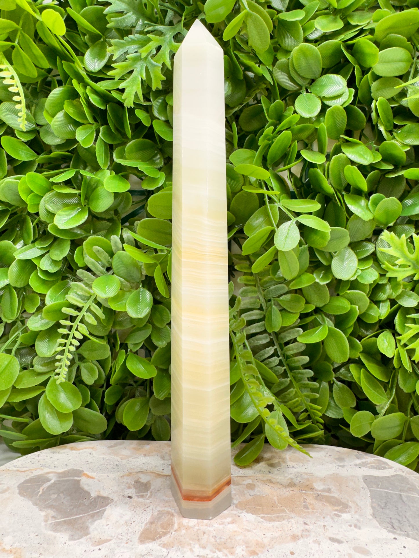 Green Banded Onyx Tower 412g