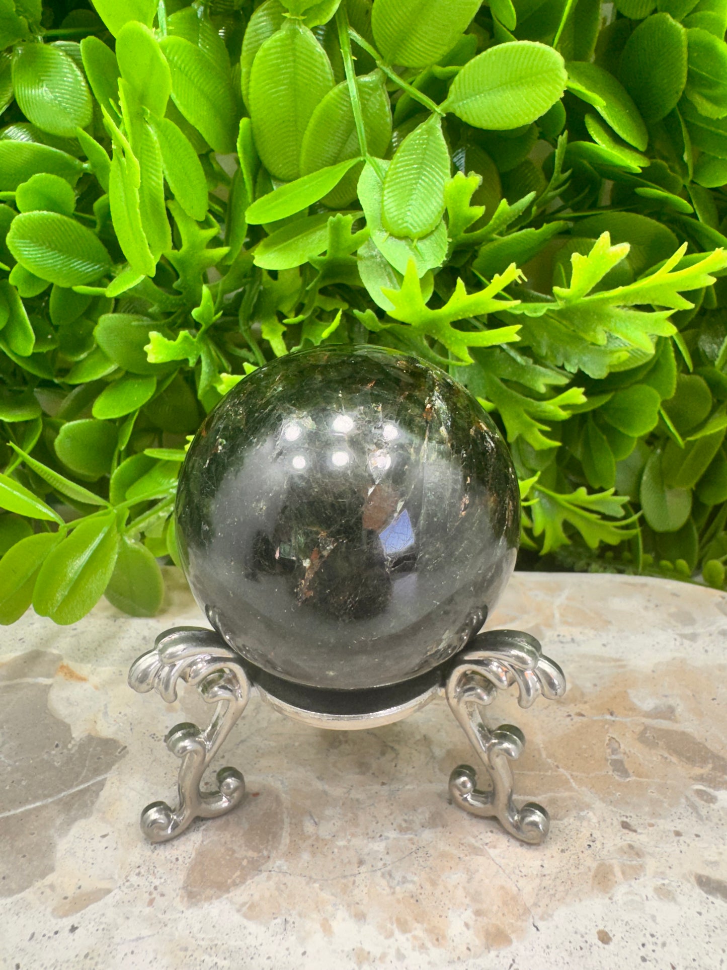Green Tourmaline Sphere 292g