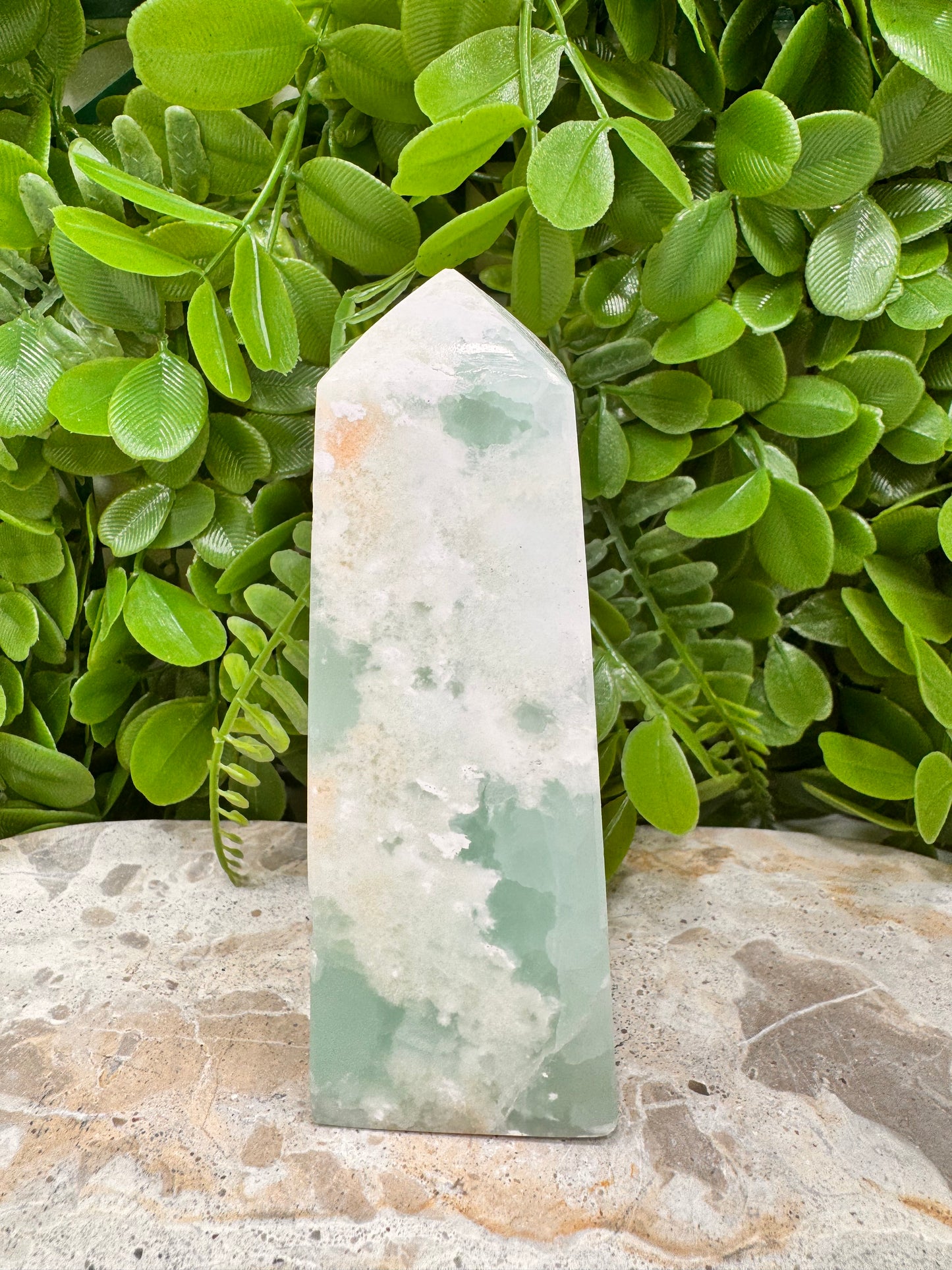 Aqua Caribbean Calcite Tower 424g