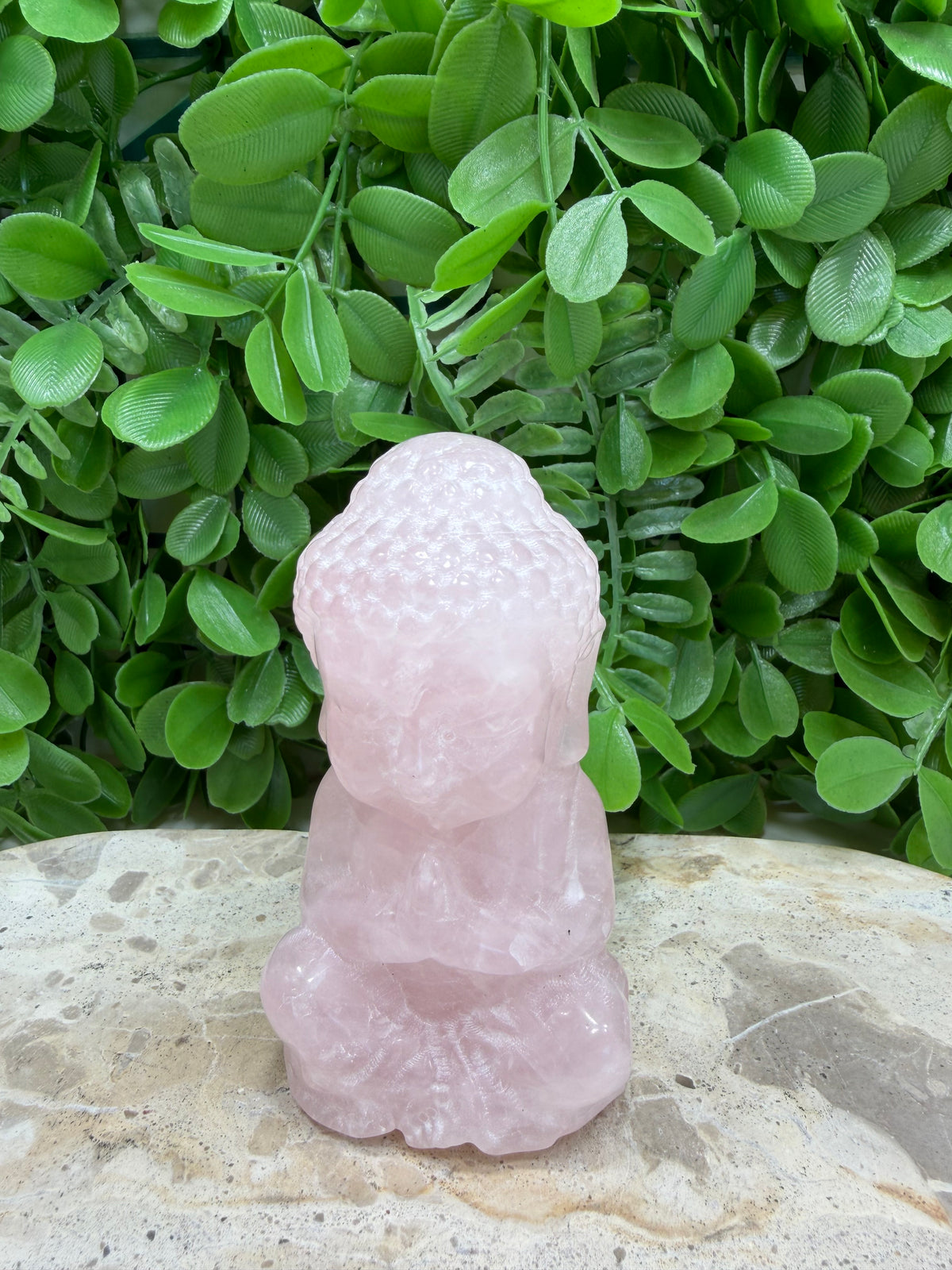 Rose Quartz Buddha 342g | Love • Compassion • Healing
