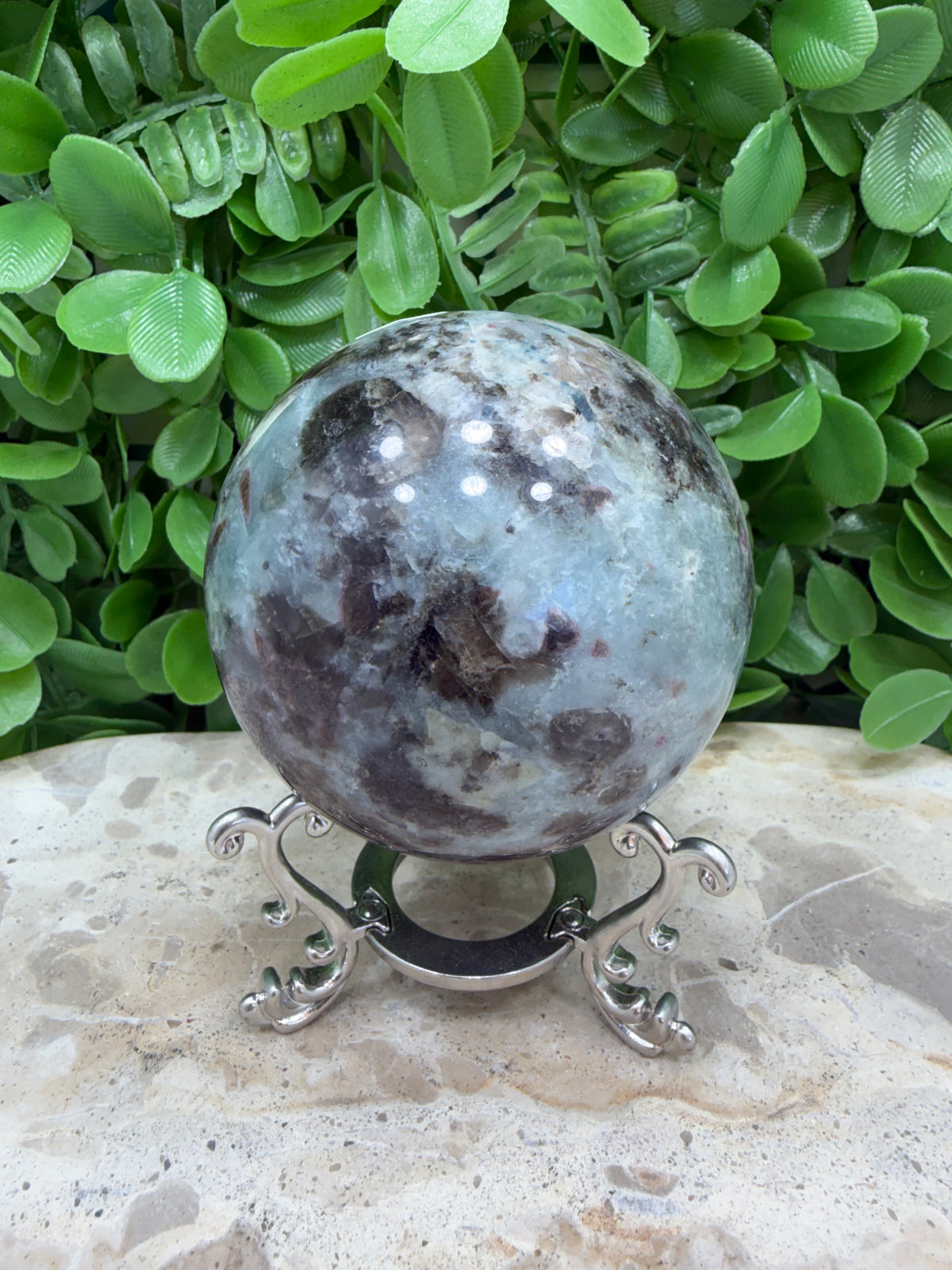 Unicorn Stone Sphere 570g | Calm • Love • Positivity
