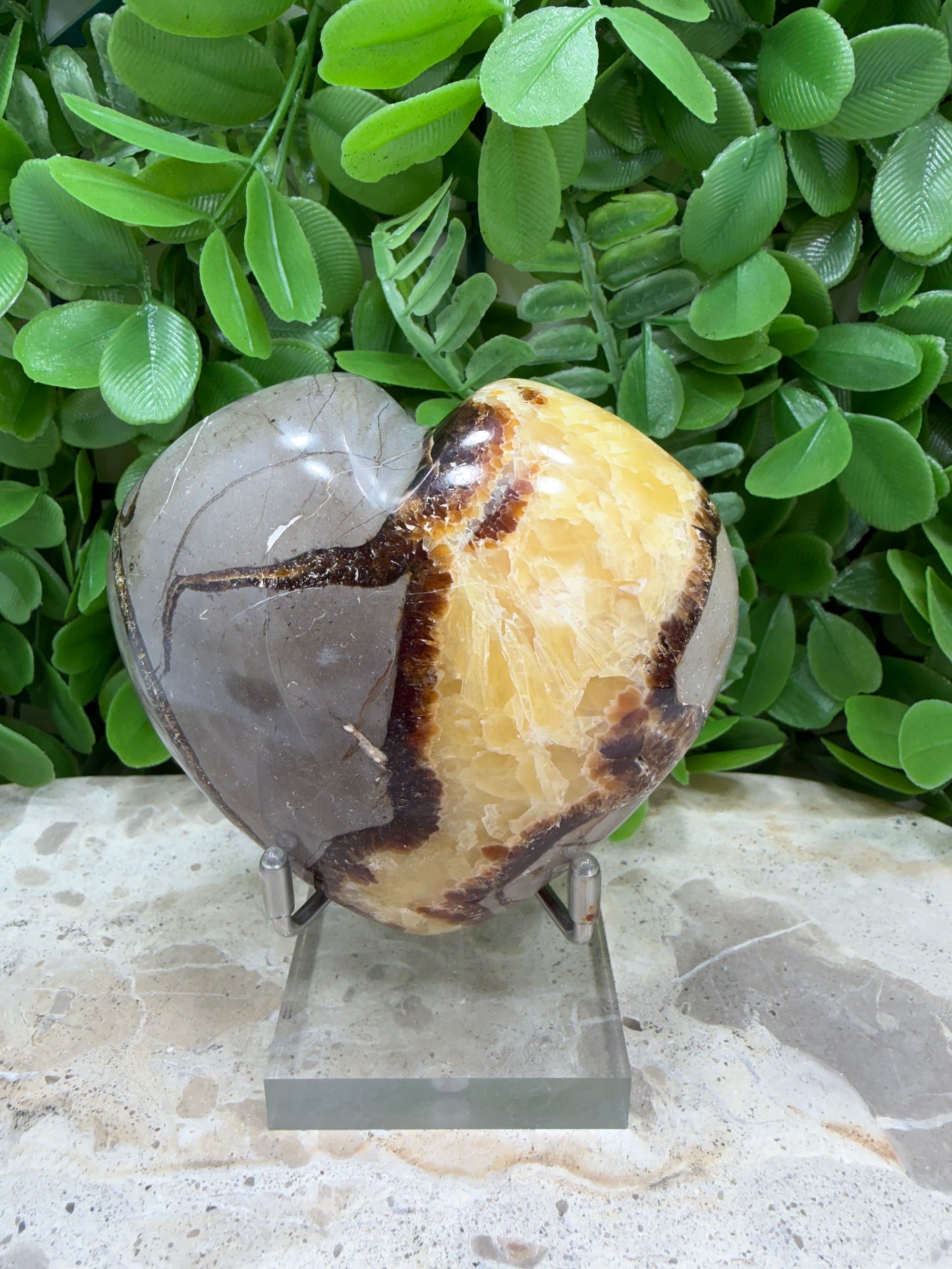 Septarian Dragon Stone Heart 330g