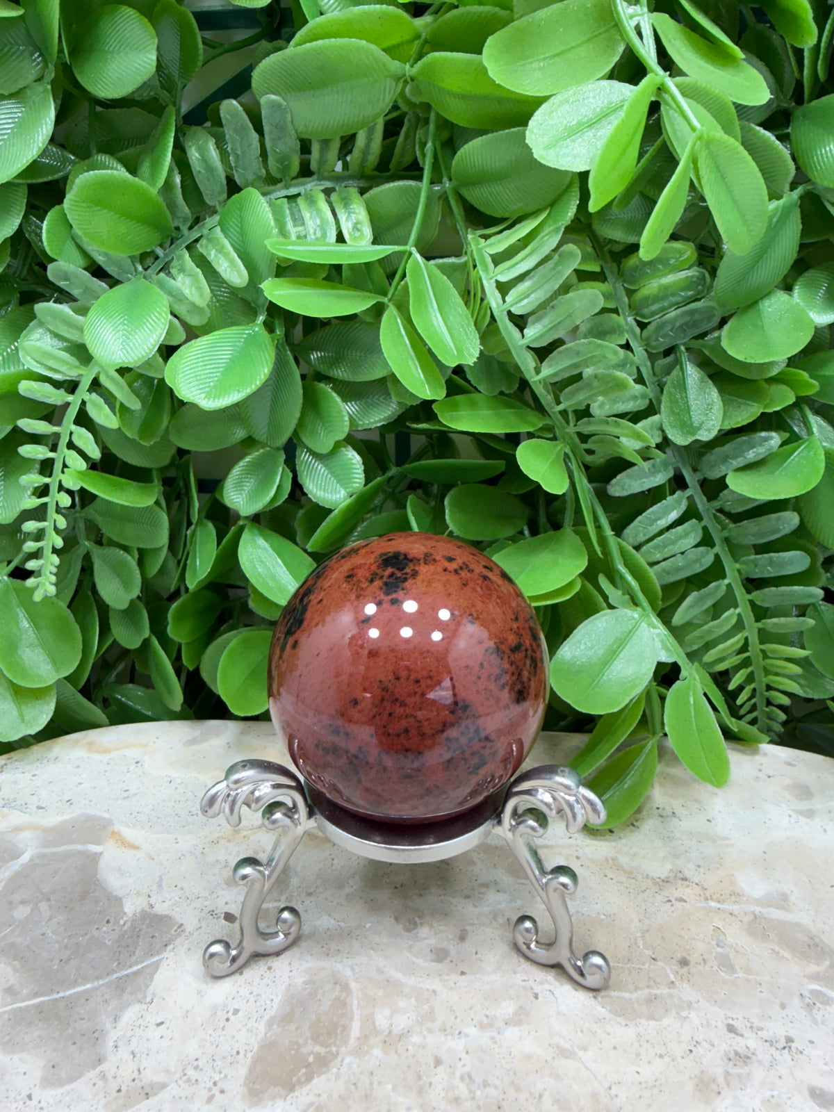 Mahogany Obsidian Sphere | Grounding • Strength • Protection