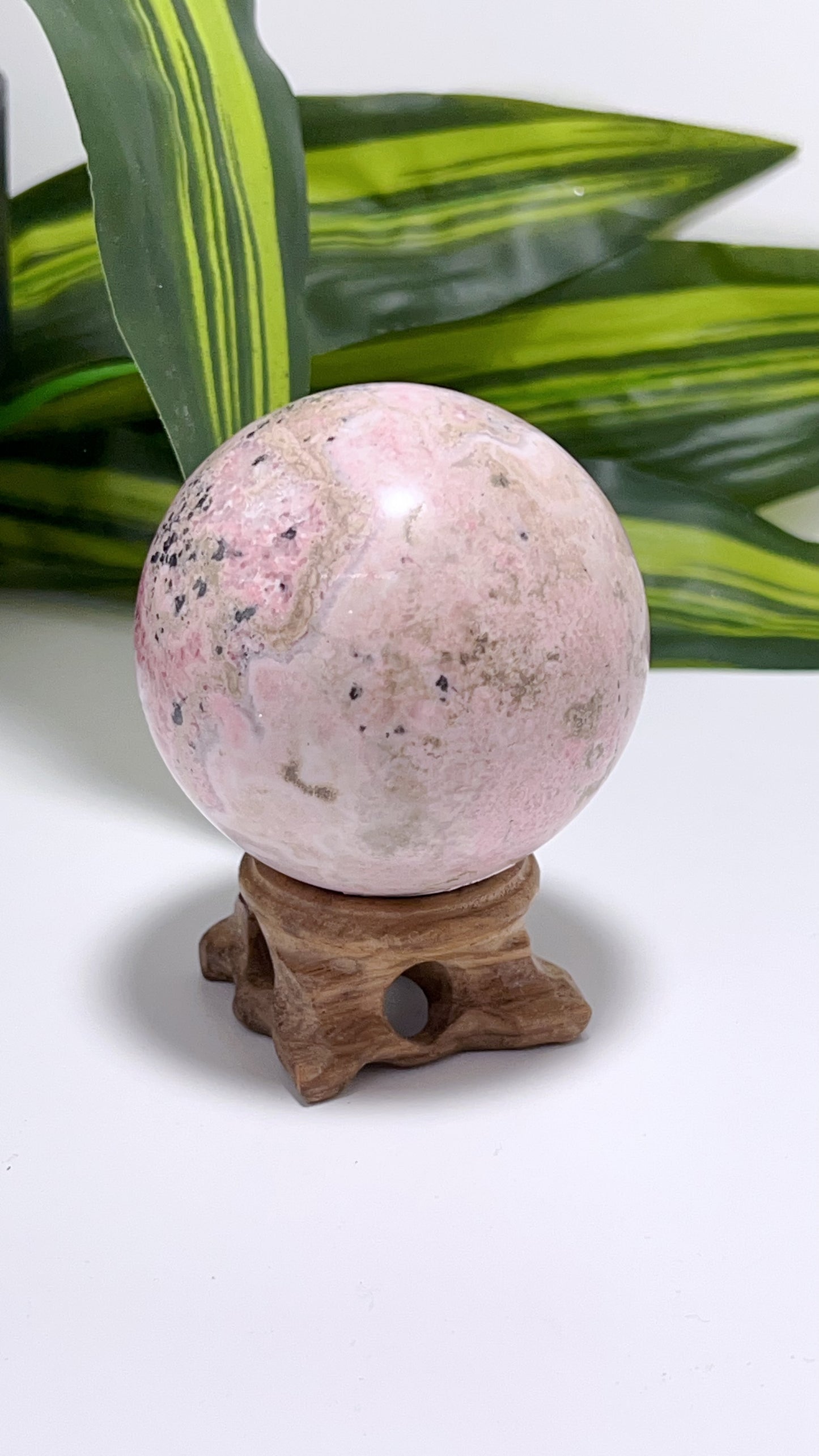 Rhodonite Sphere from Peru 410g