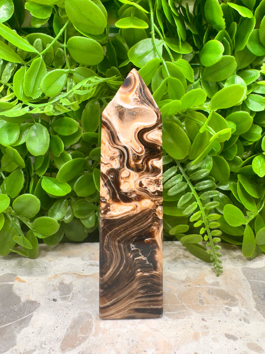 Choclate Calcite Tower 342g