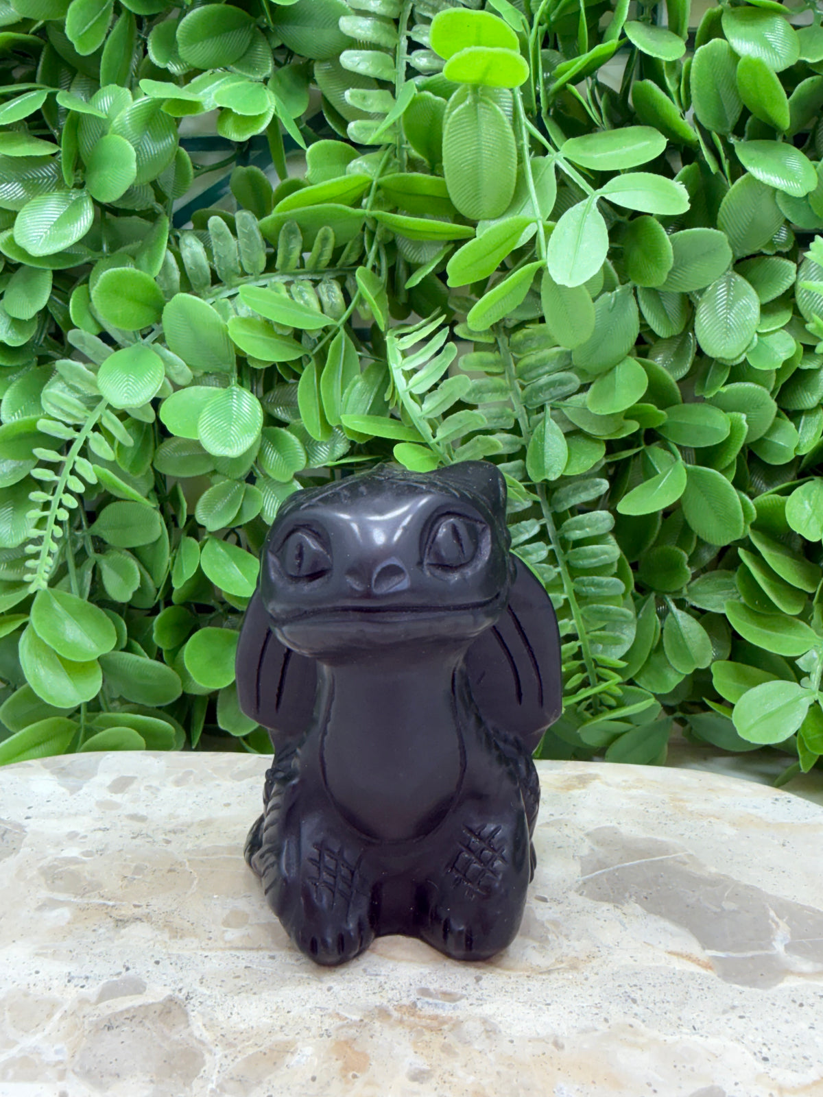 Black Obsidian Toothless Dragon 450g