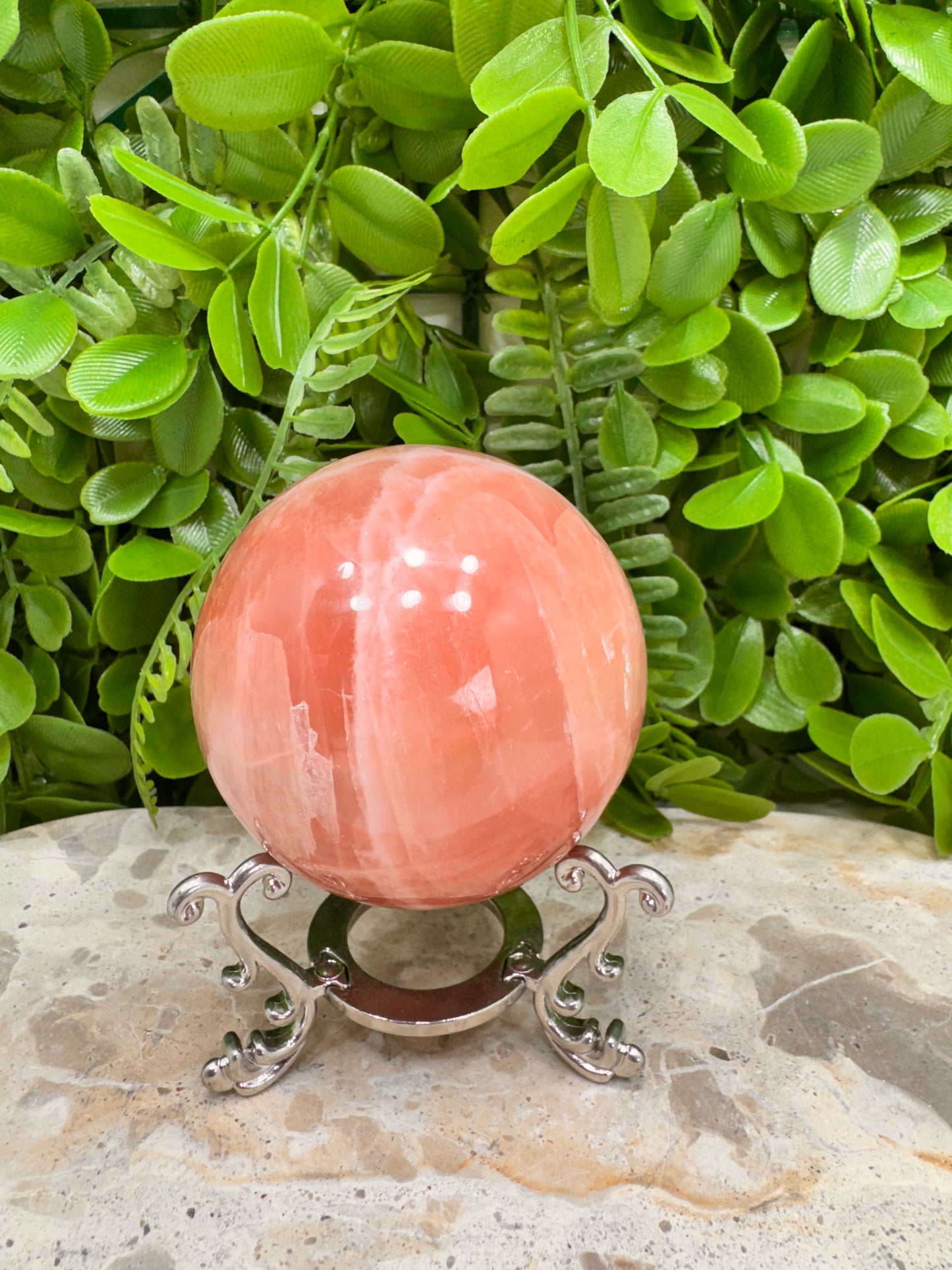 Rose Calcite Sphere 460g