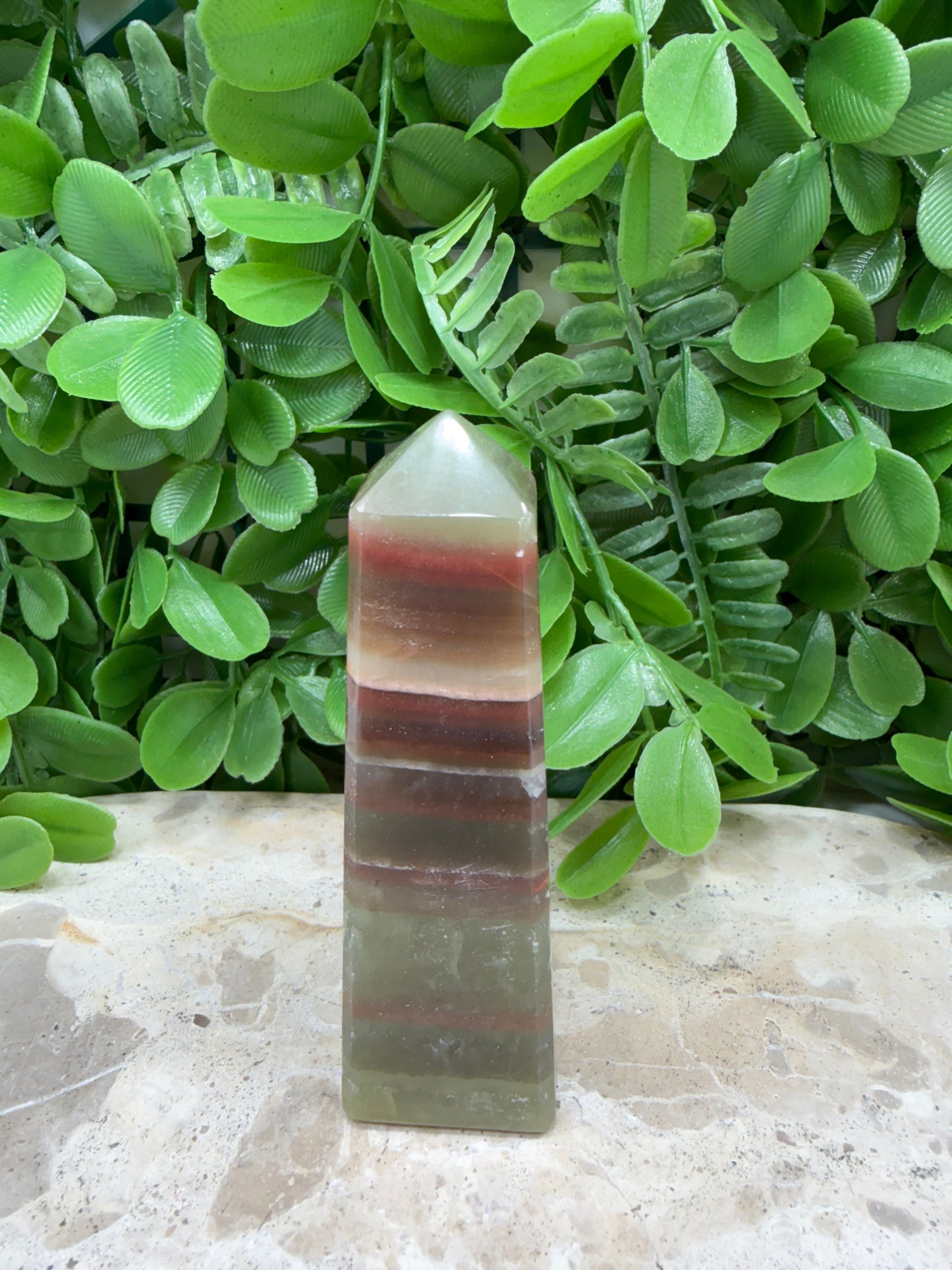 Green Banded Onyx Point 164g