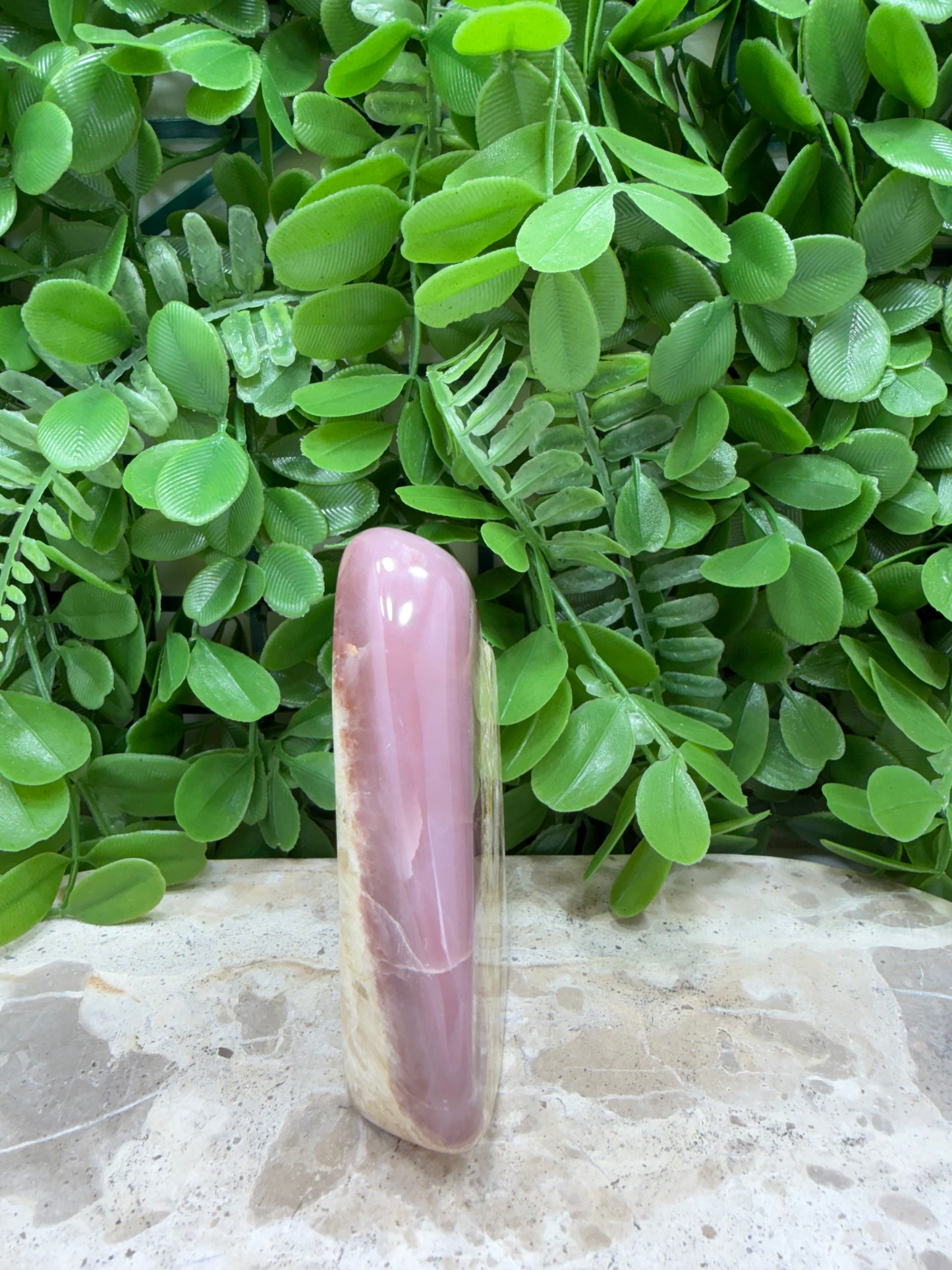 Pink Banded Onyx Freeform 320g