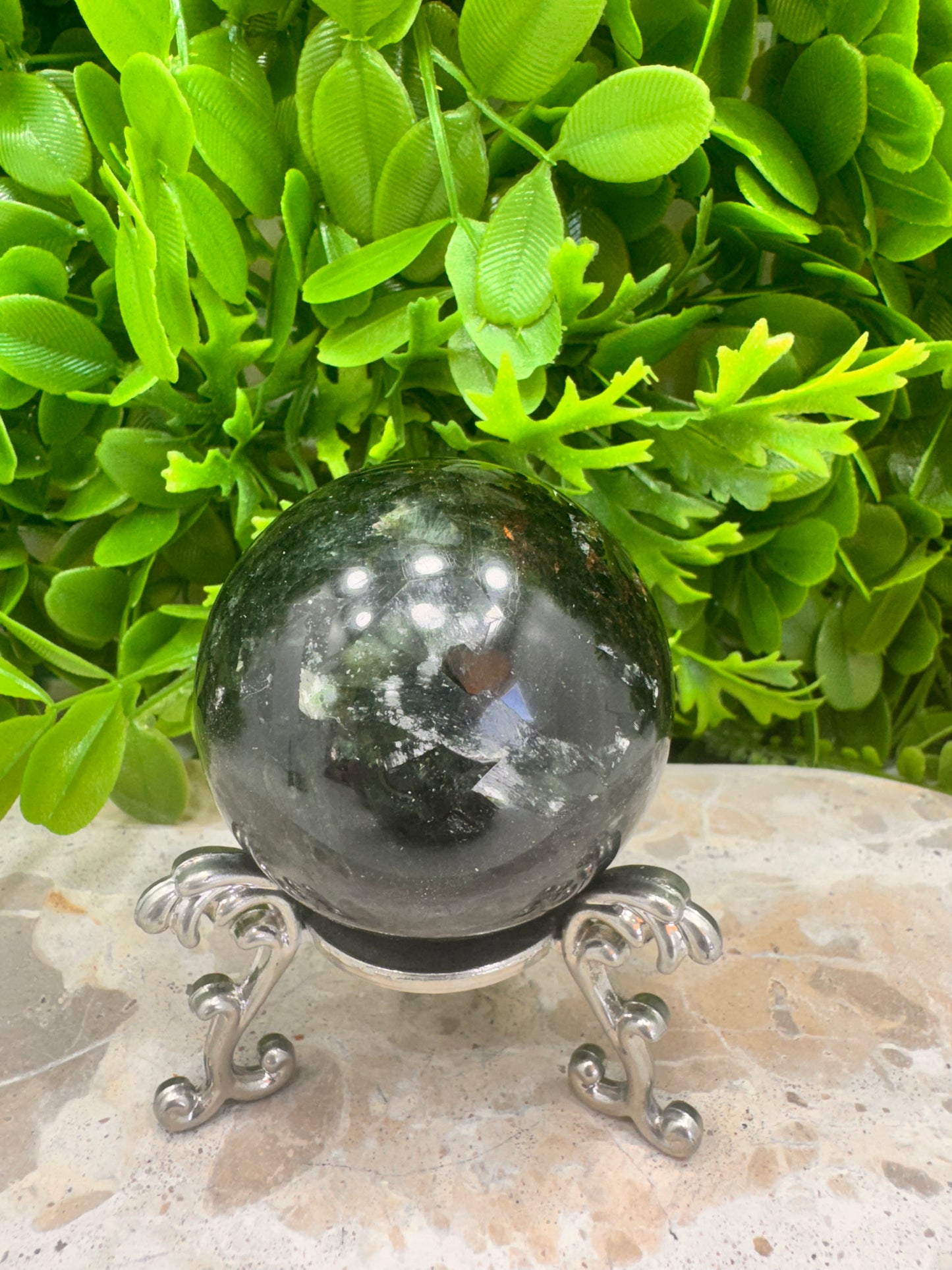 Green Tourmaline Sphere 316g