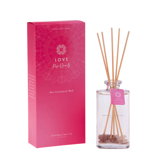 LOVE - Rose Quartz Diffuser (Rose Geranium & Musk) 150ml