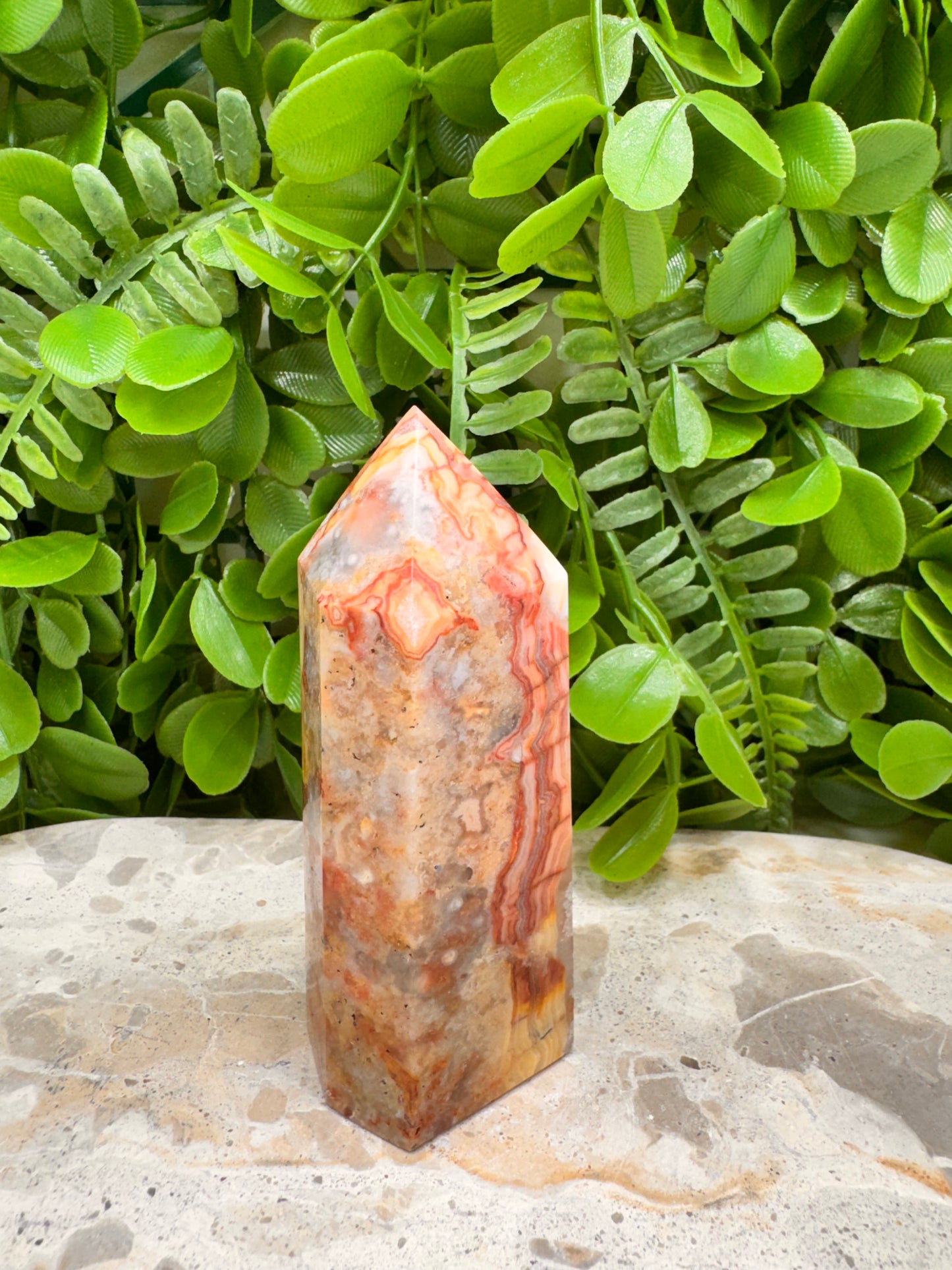Crazy Lace Agate Tower 224g