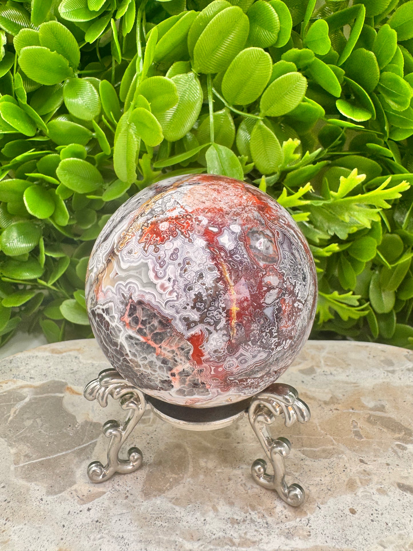 Mexican Agate Sphere 485g