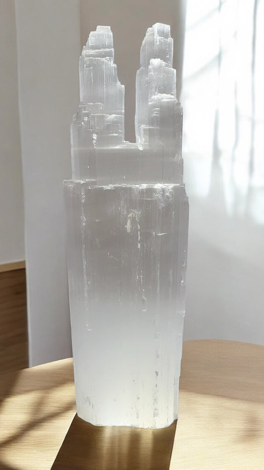 Selenite Twin Tower 4795g