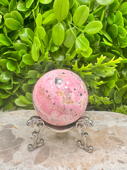 Peru Rhodonite Sphere 396g