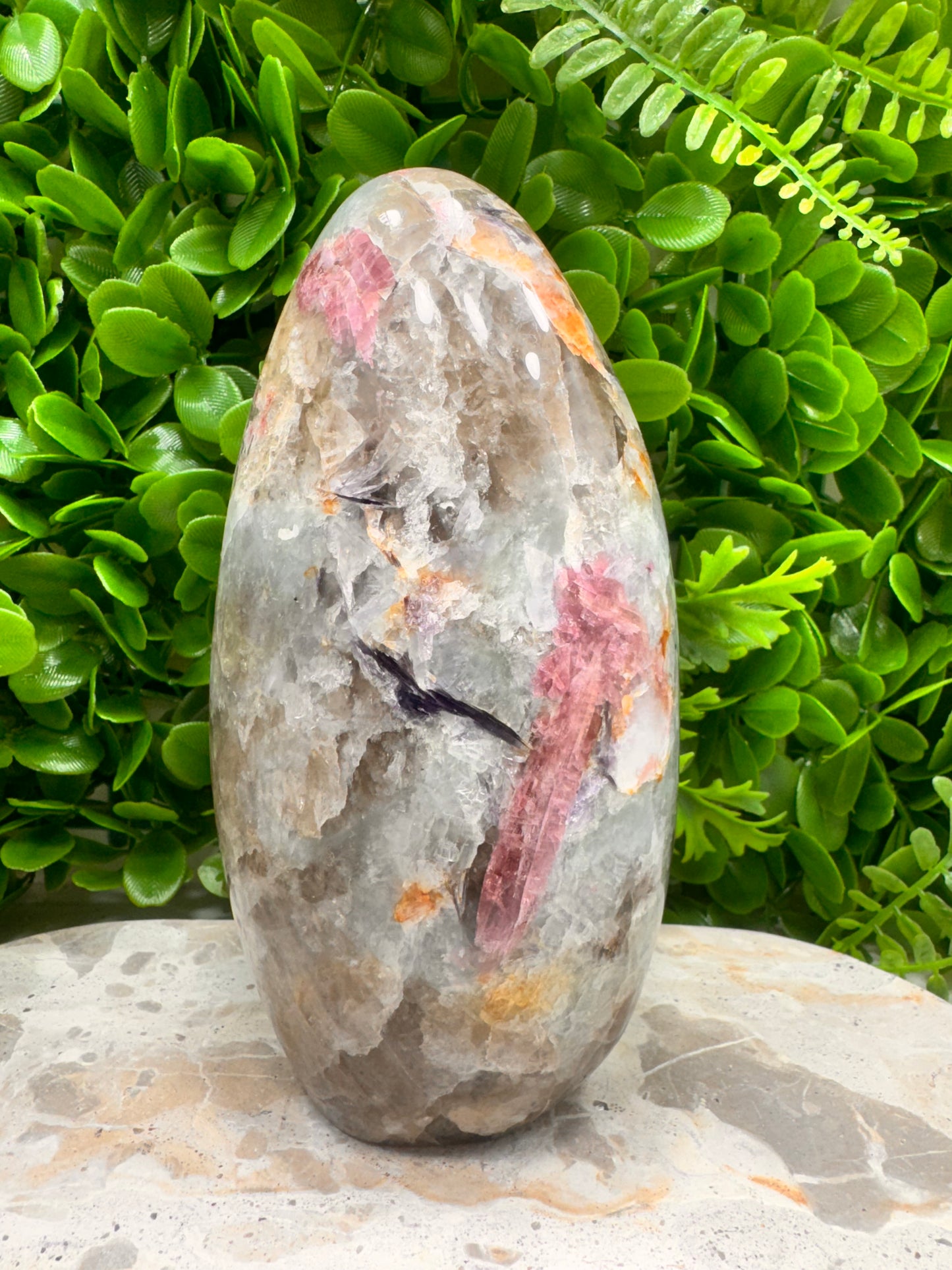 Aquamarine/Smokey Quartz /Amethyst/ Pink Tourmaline Freeform 1972g