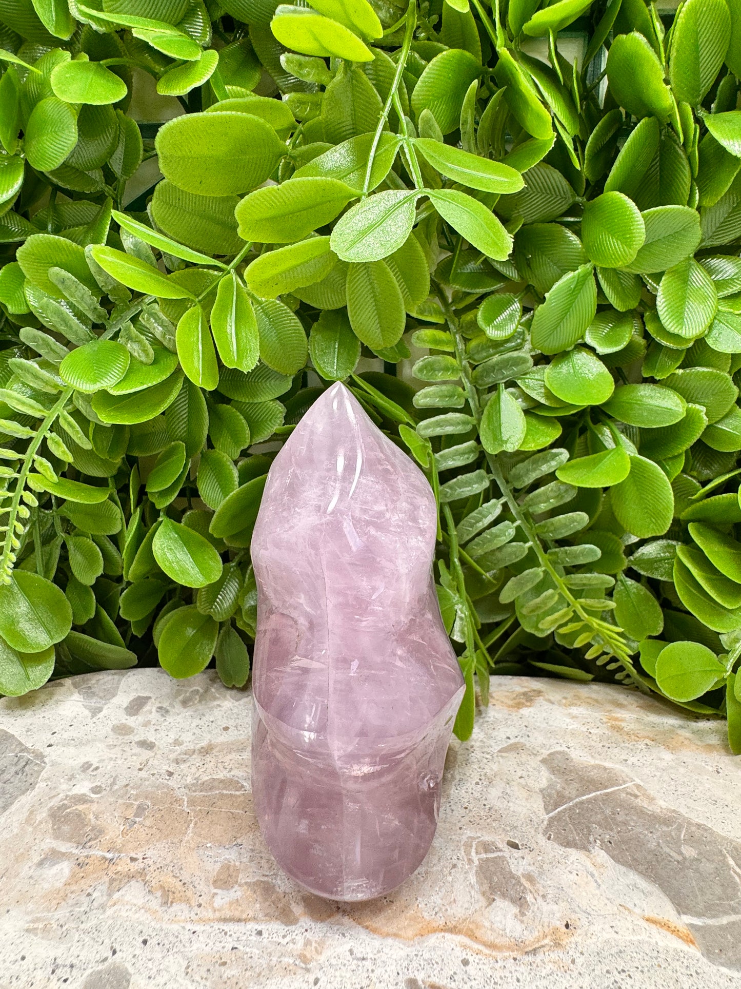 Lavender Rose Quartz Flame 444g