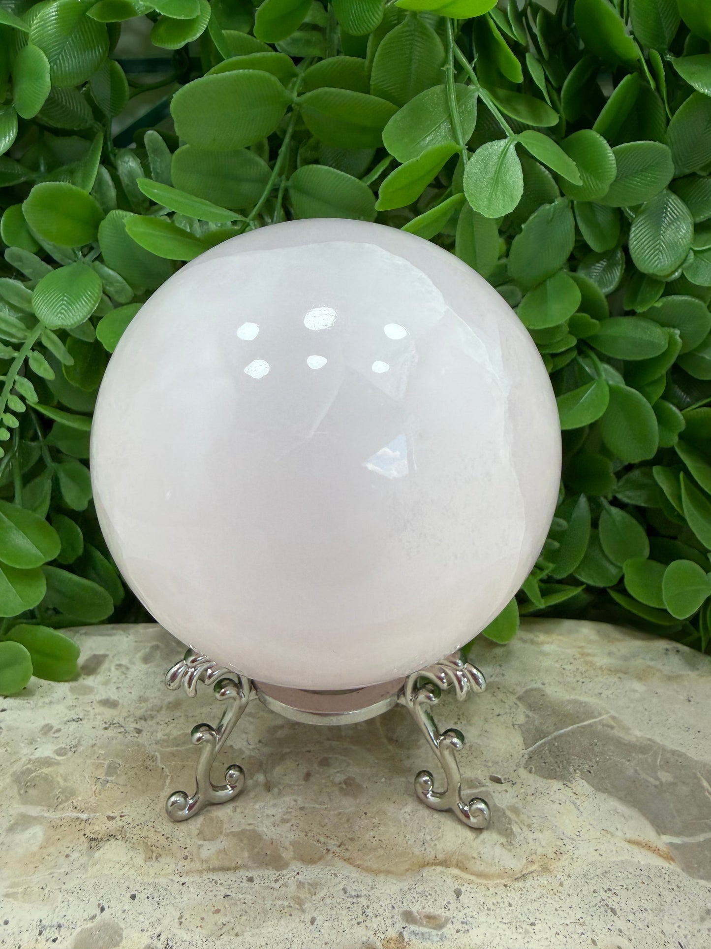 Pink Mangano Sphere UV 1268g