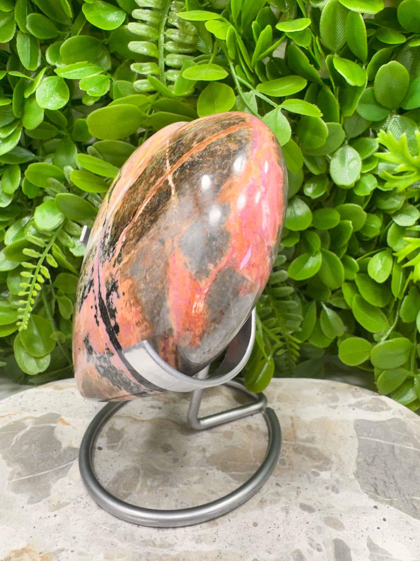 Rhodonite Heart 1272g