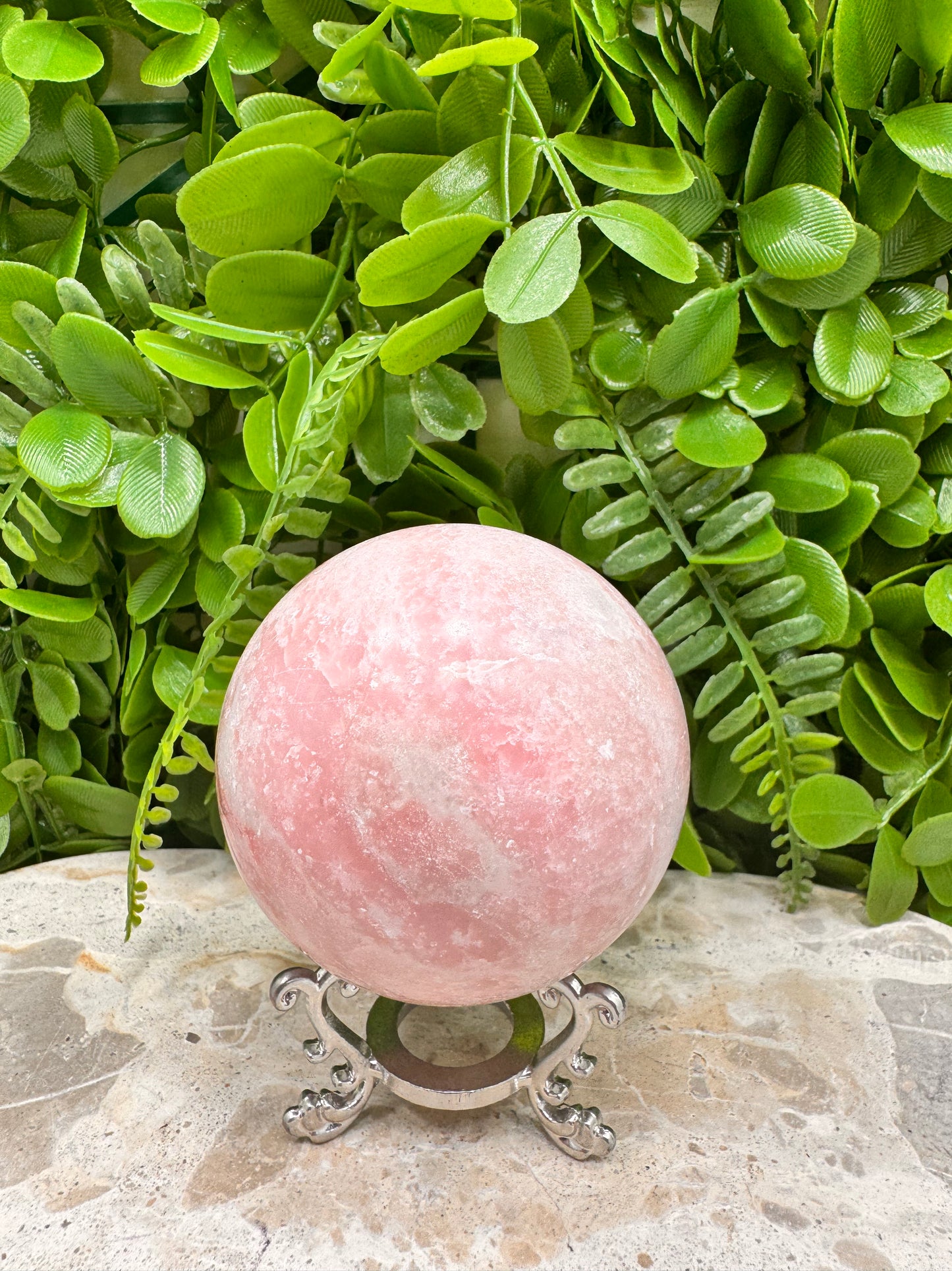 Pink Opal Sphere 497g