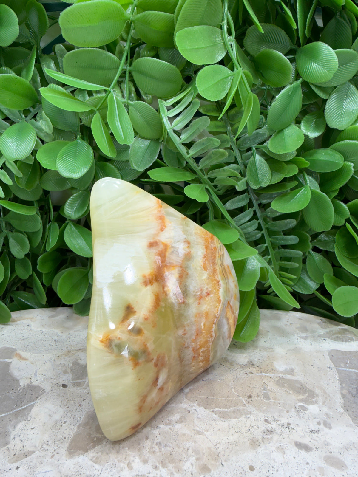 Lemon Banded Calcite Freeform | Joy • Confidence • Motivation