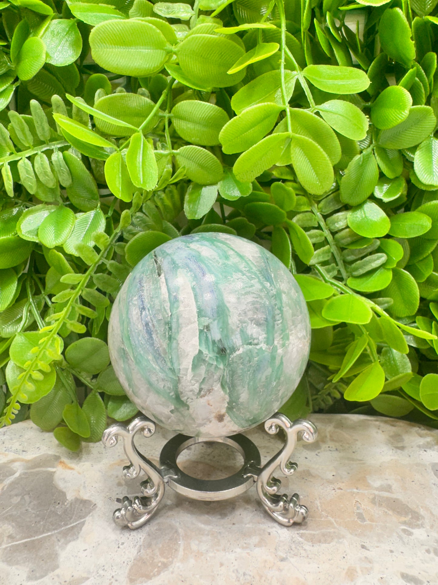 Blue / Green Kyanite Sphere 524g