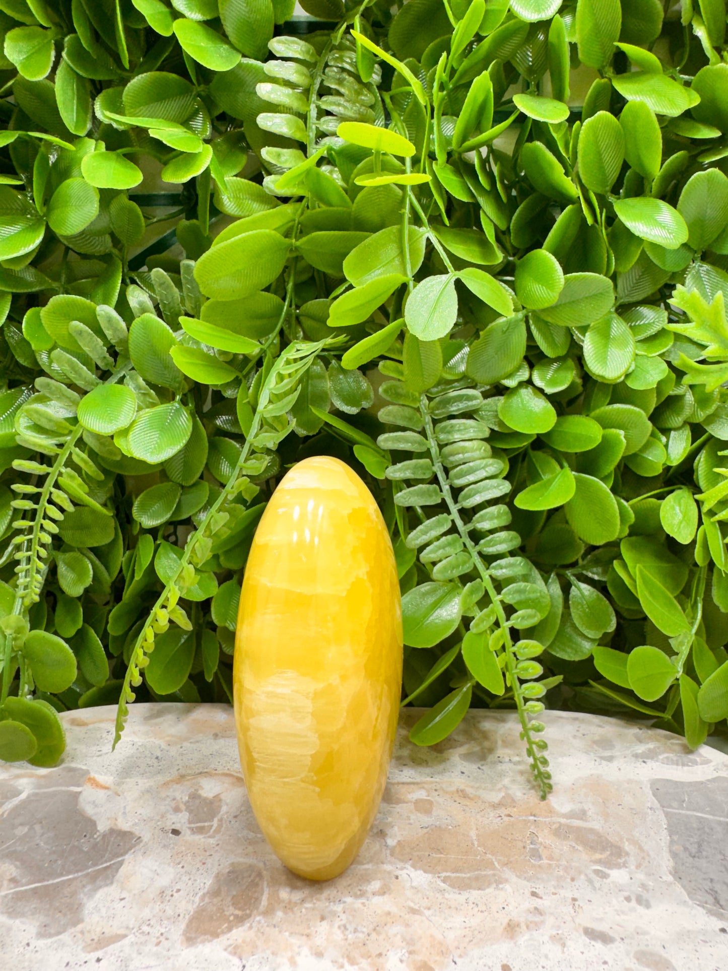 Standing Lemon Calcite 396g