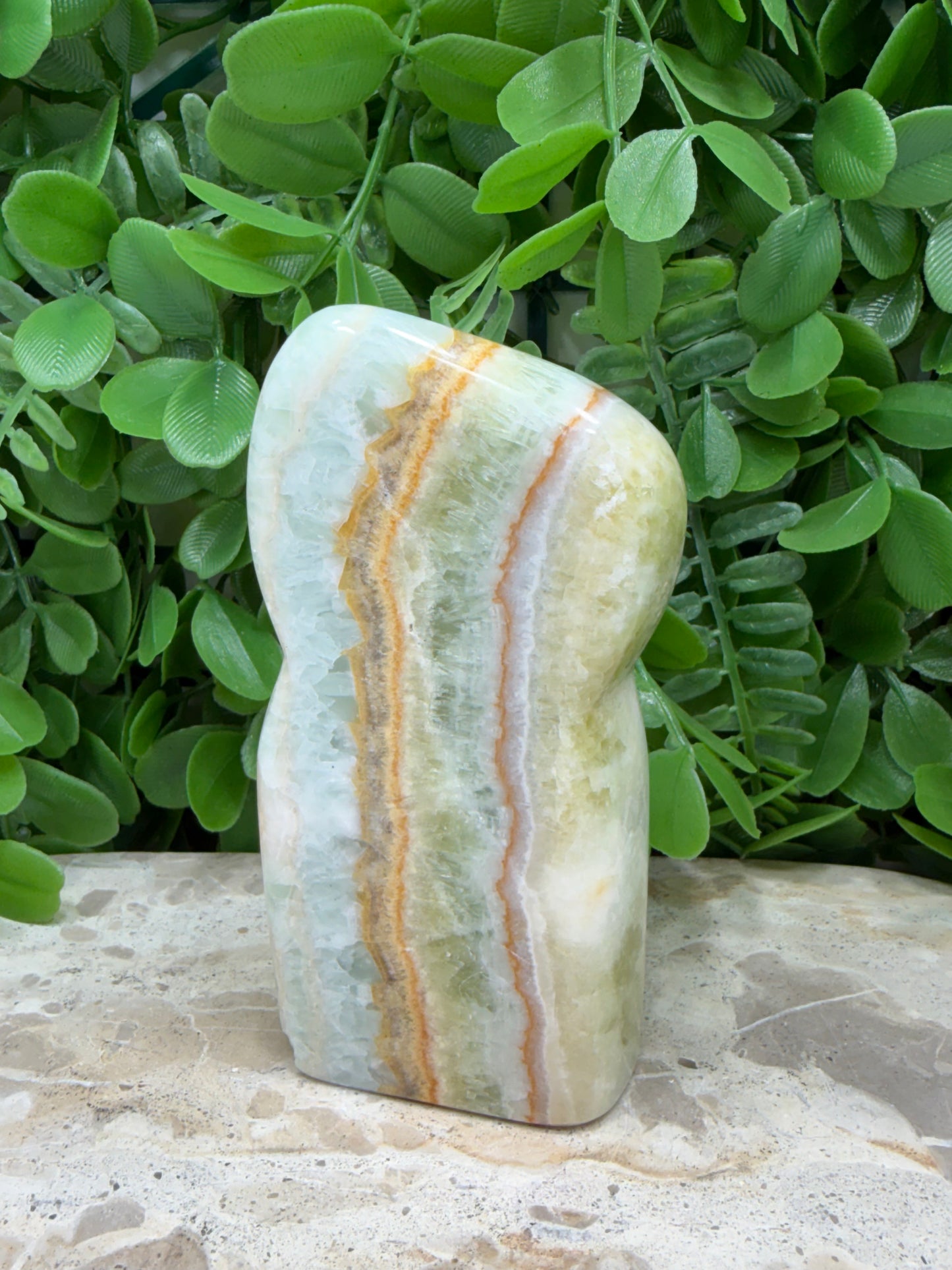 Ocean Green Calcite Freeform 404g