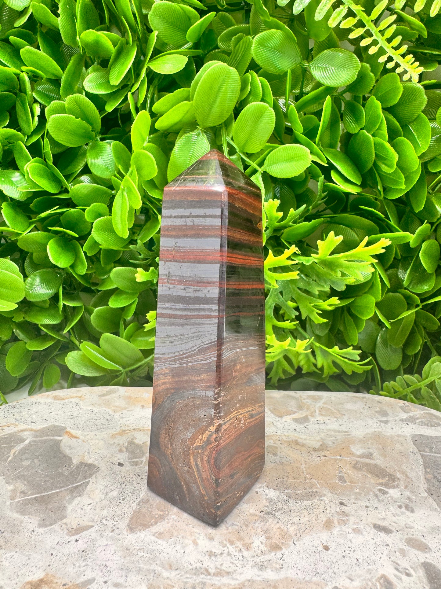 Tigers Eye/Tiger Iron Tower 338g