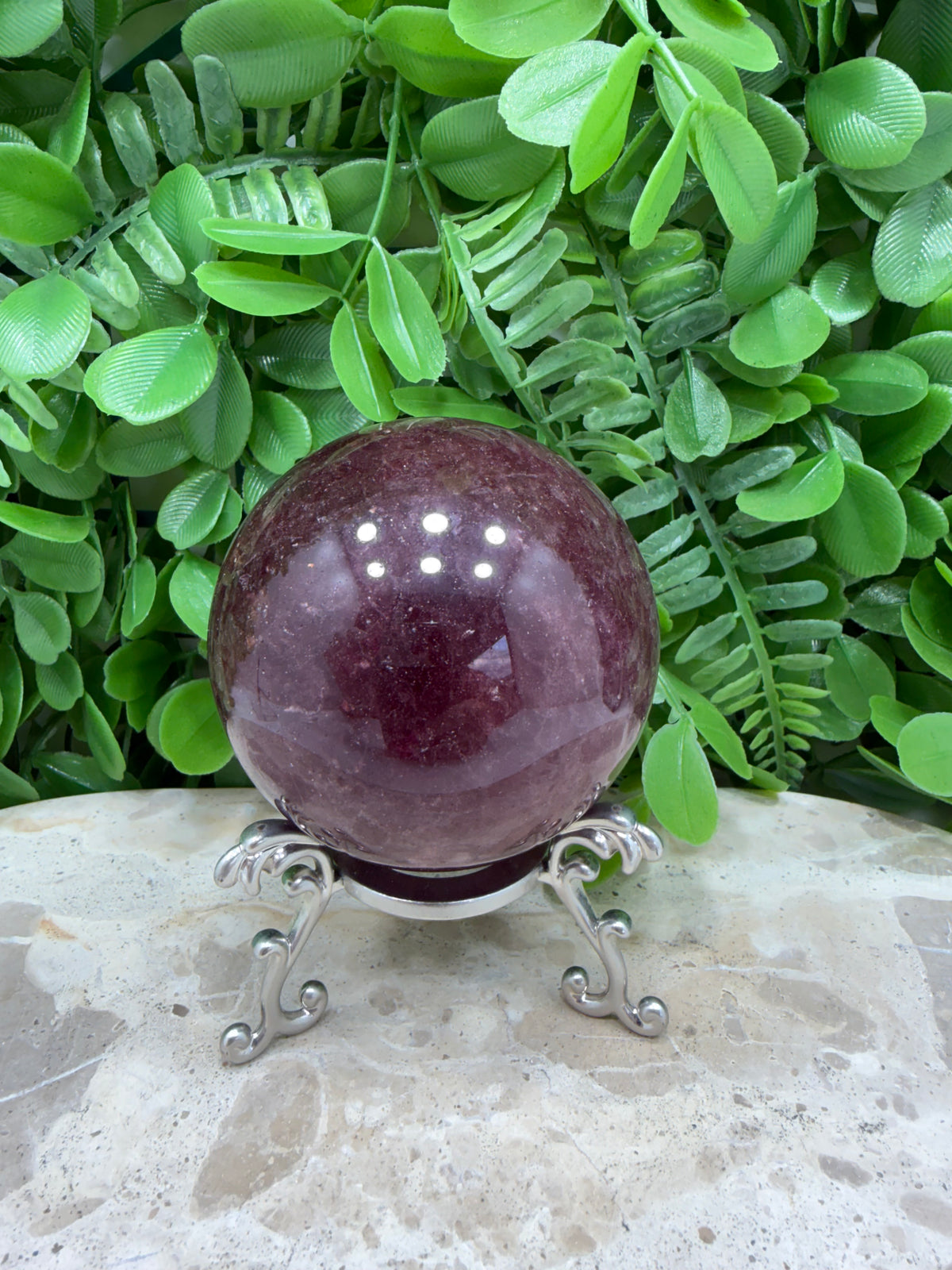 Strawberry Quartz Sphere | Love • Happiness • Compassion