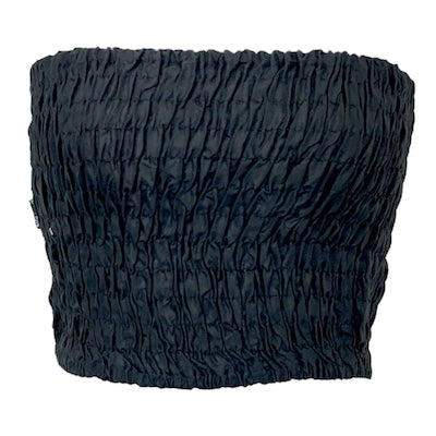 Rayon Shearing Elastic Boob Tube XL Black