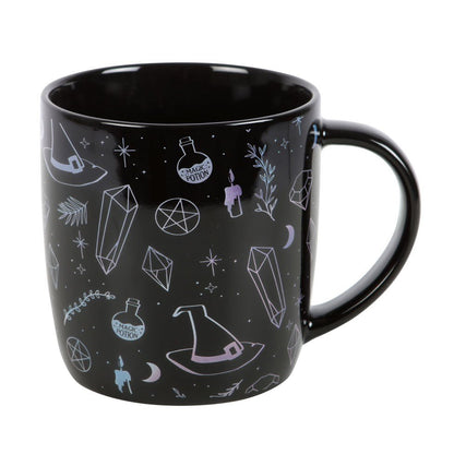 Crystal Witch Print Ceramic Mug