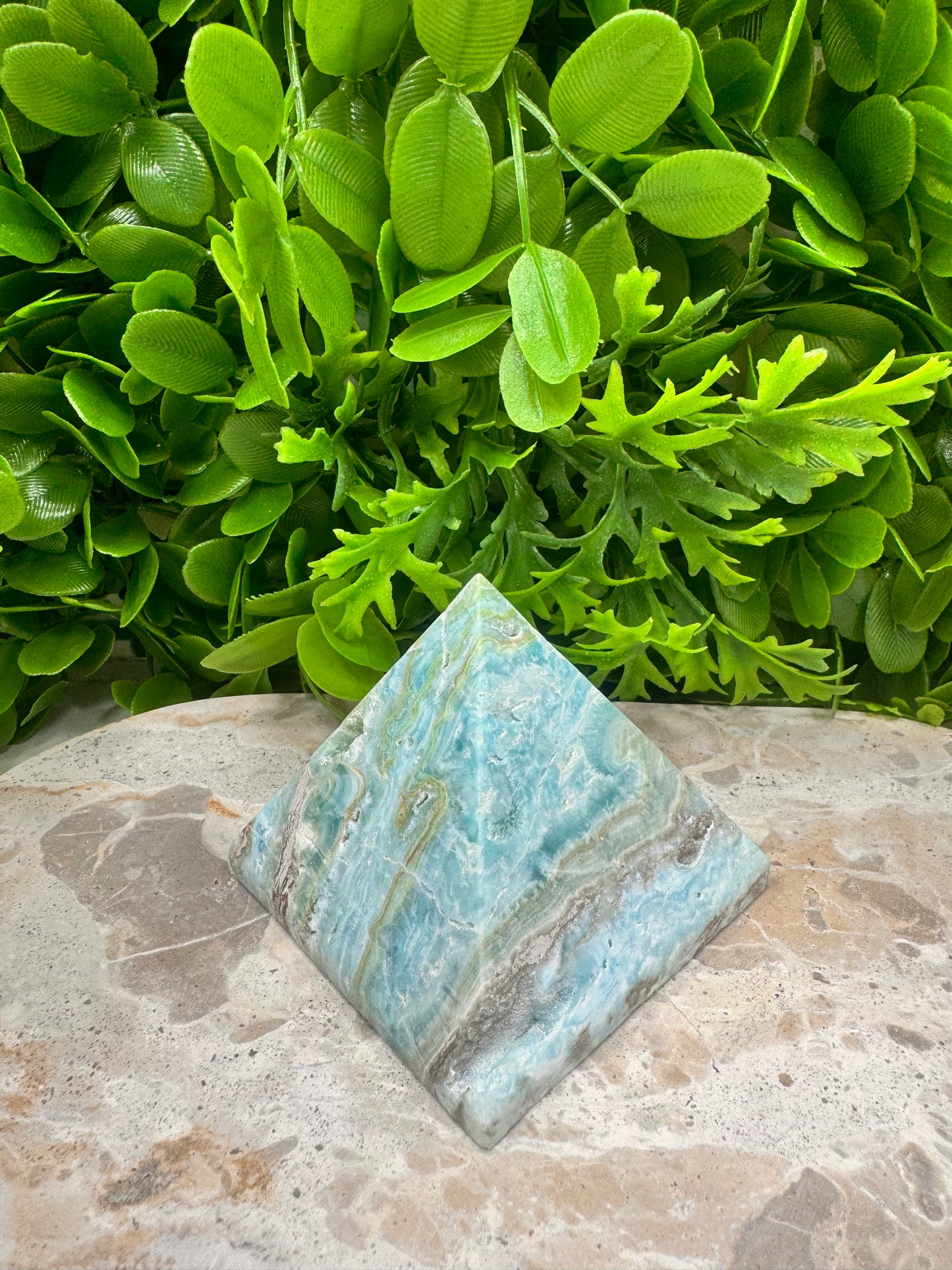 Aragonite & Smithsonite Pyramid 374g