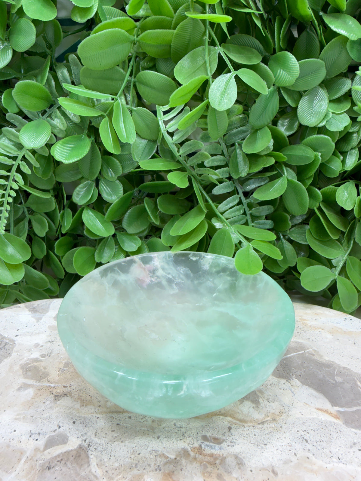 Green Fluorite Bowl 446g | Clarity • Focus • Balance