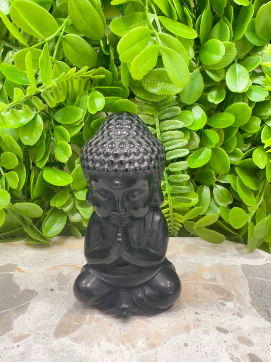 Black Obsidian Buddha 352g