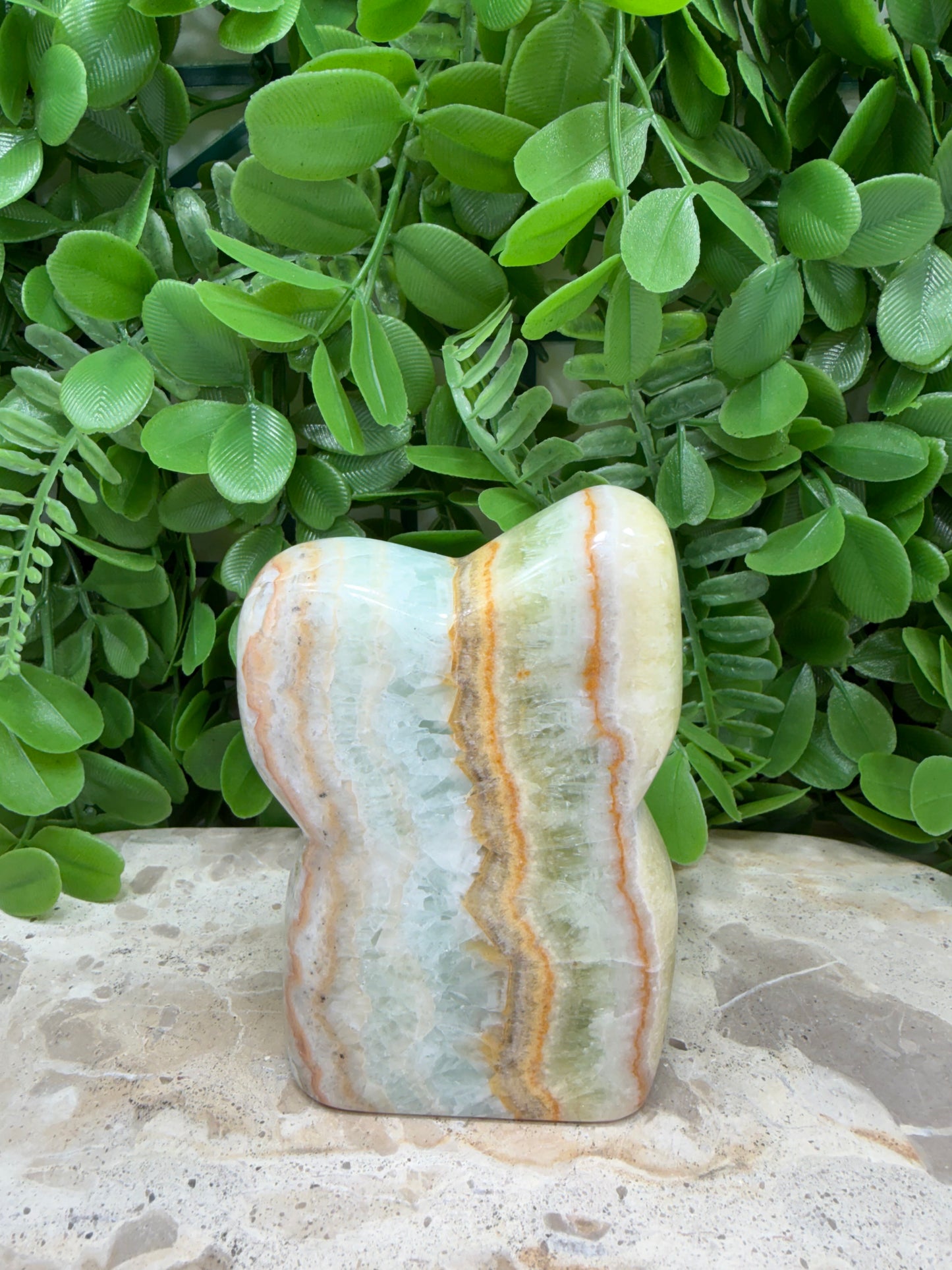 Ocean Green Calcite Freeform 388g